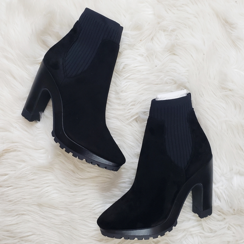 NEW Rebecca Minkoff Dessey Platform Black Bootie